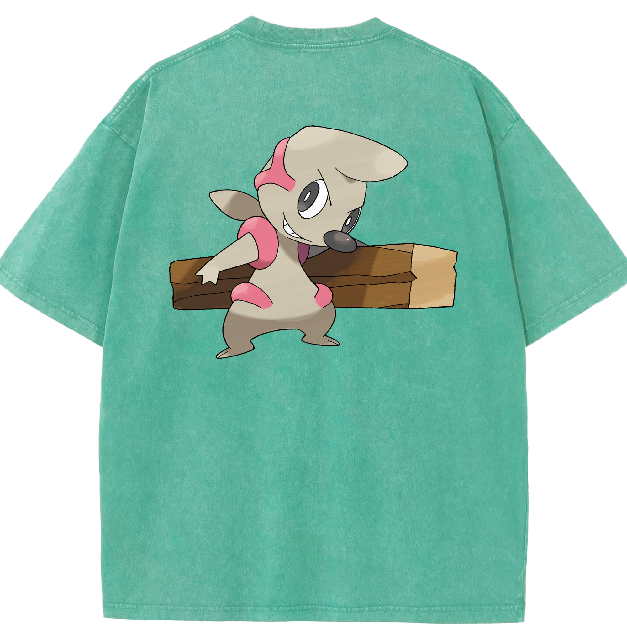 （画像用） ポケットモンスター Pokémon 綿100% ヴィンテージ風 半袖Tシャツ（背面プリント）